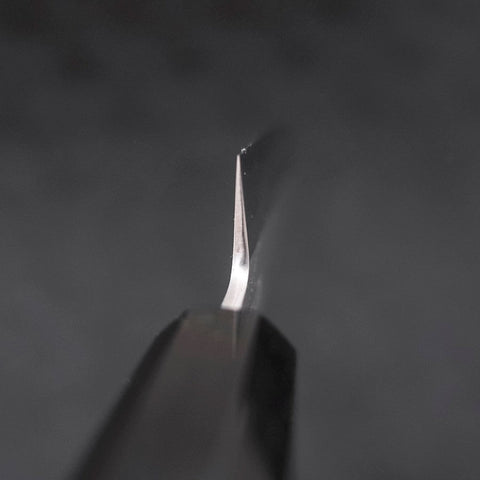 Petty Silver Steel #3 Kasumi Chokin Sakura Buffalo Ebony Handle 140mm-[Musashi]-[Japanese-Kitchen-Knives]
