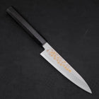 Petty Silver Steel #3 Kasumi Chokin Sakura Buffalo Ebony Handle 140mm-[Musashi]-[Japanese-Kitchen-Knives]