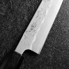 Petty Silver Steel #3 Nashiji Buffalo Cherry Handle 150mm-[Musashi]-[Japanese-Kitchen-Knives]