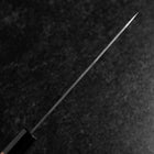 Petty Silver Steel #3 Nashiji Buffalo Cherry Handle 150mm-[Musashi]-[Japanese-Kitchen-Knives]