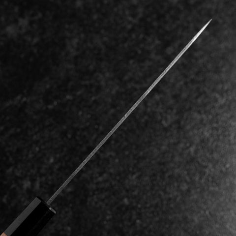 Petty Silver Steel #3 Nashiji Buffalo Cherry Handle 150mm-[Musashi]-[Japanese-Kitchen-Knives]