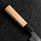 Petty Silver Steel #3 Nashiji Buffalo Cherry Handle 150mm-[Musashi]-[Japanese-Kitchen-Knives]