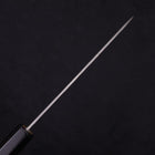 Petty Silver Steel #3 Nashiji Buffalo Magnolia Handle 135mm-[Musashi]-[Japanese-Kitchen-Knives]