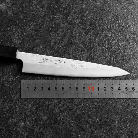 Petty Silver Steel #3 Nashiji Buffalo Walnut Handle 150mm-[Musashi]-[Japanese-Kitchen-Knives]