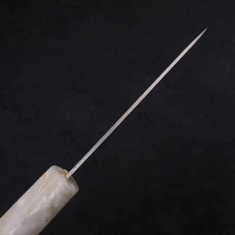 Petty Silver Steel #3 Nashiji Ocean White Handle 80mm-[Musashi]-[Japanese-Kitchen-Knives]