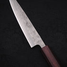 Petty Silver Steel #3 Nashiji Purple Urushi Handle 150mm-[Musashi]-[Japanese-Kitchen-Knives]