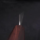 Petty Silver Steel #3 Nashiji Purple Urushi Handle 150mm-[Musashi]-[Japanese-Kitchen-Knives]