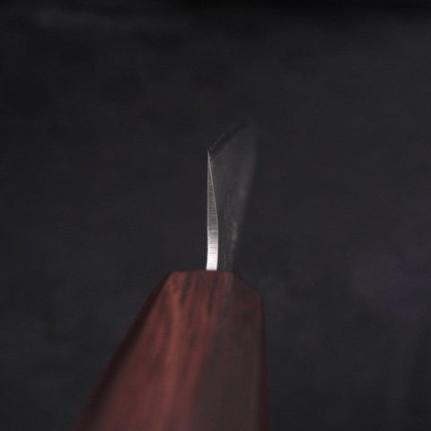 Petty Silver Steel #3 Nashiji Purple Urushi Handle 150mm-[Musashi]-[Japanese-Kitchen-Knives]