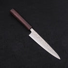 Petty Silver Steel #3 Nashiji Purple Urushi Handle 150mm-[Musashi]-[Japanese-Kitchen-Knives]
