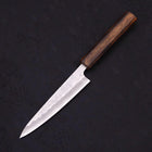 Petty Silver Steel #3 Nashiji Sumi Urushi Handle 135mm-[Musashi]-[Japanese-Kitchen-Knives]