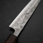Petty Silver Steel #3 Nashiji Sumi Urushi Handle 150mm-[Musashi]-[Japanese-Kitchen-Knives]