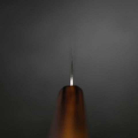 Petty Silver Steel #3 Nashiji Sumi Urushi Handle 150mm-[Musashi]-[Japanese-Kitchen-Knives]