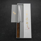 Petty Silver Steel #3 Nashiji Sumi Urushi Handle 150mm-[Musashi]-[Japanese-Kitchen-Knives]