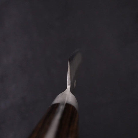 Petty Silver Steel #3 Nashiji Western Handle 135mm-[Musashi]-[Japanese-Kitchen-Knives]