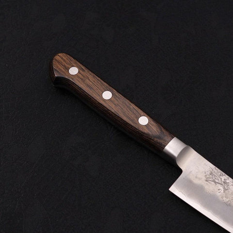 Petty Silver Steel #3 Nashiji Western Handle 135mm-[Musashi]-[Japanese-Kitchen-Knives]