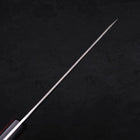 Petty Silver Steel #3 Nashiji Western Red Handle 135mm-[Musashi]-[Japanese-Kitchen-Knives]