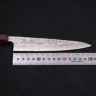 Petty Silver Steel #3 Nashiji Zelkova Handle 140mm-[Musashi]-[Japanese-Kitchen-Knives]