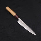 Petty Silver Steel #3 Nashiji Zelkova Handle 140mm-[Musashi]-[Japanese-Kitchen-Knives]