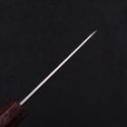 Petty Silver Steel #3 Nashiji Zelkova Handle 80mm-[Musashi]-[Japanese-Kitchen-Knives]