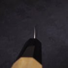 Petty Silver Steel #3 Polished Buffalo Magnolia Handle 80mm-[Musashi]-[Japanese-Kitchen-Knives]