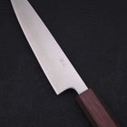 Petty Silver Steel #3 Polished Purple Urushi Handle 135mm-[Musashi]-[Japanese-Kitchen-Knives]