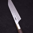 Petty Silver Steel #3 Walnut Ichimatsu Handle 135mm-[Musashi]-[Japanese-Kitchen-Knives]