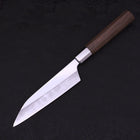 Petty Silver Steel #3 Walnut Kazabana Handle 135mm-[Musashi]-[Japanese-Kitchen-Knives]