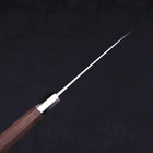 Petty Silver Steel #3 Walnut Kazabana Handle 135mm-[Musashi]-[Japanese-Kitchen-Knives]