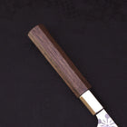 Petty Silver Steel #3 Walnut Kazabana Handle 135mm-[Musashi]-[Japanese-Kitchen-Knives]