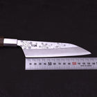 Petty Silver Steel #3 Walnut Kazabana Handle 135mm-[Musashi]-[Japanese-Kitchen-Knives]