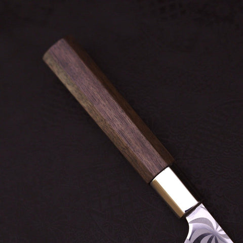 Petty Silver Steel #3 Walnut Kemanmon Handle 135mm-[Musashi]-[Japanese-Kitchen-Knives]