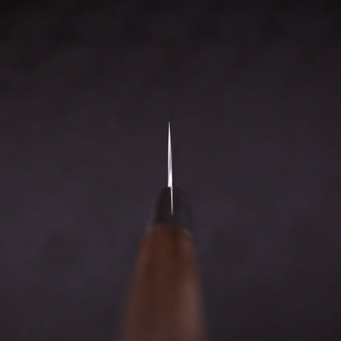 Petty Silver Steel #3 Walnut Kiku Handle 135mm-[Musashi]-[Japanese-Kitchen-Knives]