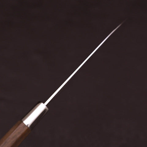 Petty Silver Steel #3 Walnut Kiku Handle 135mm-[Musashi]-[Japanese-Kitchen-Knives]
