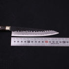 Petty Stainless Clad Blue Super Kurouchi Tsuchime Western Handle 150mm-[Musashi]-[Japanese-Kitchen-Knives]