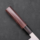 Petty Stainless Clad Blue Super Polished Shitan Handle 150mm-[Musashi]-[Japanese-Kitchen-Knives]