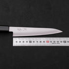 Petty Stainless Clad Blue Super Polished Shitan Handle 150mm-[Musashi]-[Japanese-Kitchen-Knives]