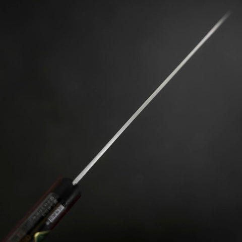 Petty Stainless Clad Blue Super Polished Western Black Red Handle 150mm-[Musashi]-[Japanese-Kitchen-Knives]