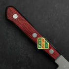 Petty Stainless Clad Blue Super Polished Western Black Red Handle 150mm-[Musashi]-[Japanese-Kitchen-Knives]