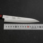 Petty Stainless Clad Blue Super Polished Western Black Red Handle 150mm-[Musashi]-[Japanese-Kitchen-Knives]