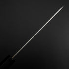 Petty Stainless Clad Blue Super Tsuchime Buffalo Ebony Handle 135mm-[Musashi]-[Japanese-Kitchen-Knives]