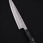 Petty Stainless Clad White Steel #2 Tsuchime Ocean Black Handle 135mm-[Musashi]-[Japanese-Kitchen-Knives]