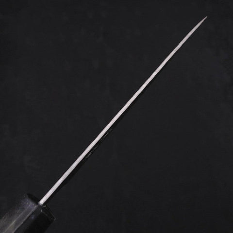 Petty Stainless Clad White Steel #2 Tsuchime Ocean Black Handle 135mm-[Musashi]-[Japanese-Kitchen-Knives]