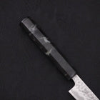 Petty Stainless Clad White Steel #2 Tsuchime Ocean Black Handle 135mm-[Musashi]-[Japanese-Kitchen-Knives]