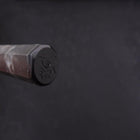 Petty Stainless Clad White Steel #2 Tsuchime Ocean Black Handle 135mm-[Musashi]-[Japanese-Kitchen-Knives]