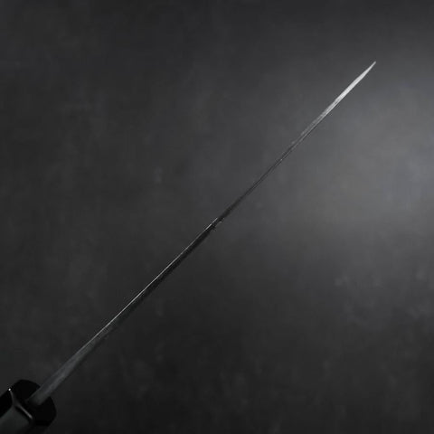 Petty V-Toku 2 Kurouchi Damascus Buffalo Ebony Handle 145mm (5.7”)-[Musashi]-[Japanese-Kitchen-Knives]