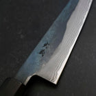 Petty V-Toku 2 Kurouchi Damascus Buffalo Ebony Handle 145mm-[Musashi]-[Japanese-Kitchen-Knives]