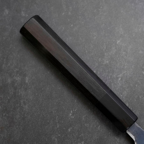 Petty V-Toku 2 Kurouchi Damascus Buffalo Ebony Handle 145mm-[Musashi]-[Japanese-Kitchen-Knives]