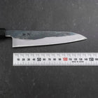 Petty V-Toku 2 Kurouchi Damascus Buffalo Ebony Handle 145mm-[Musashi]-[Japanese-Kitchen-Knives]