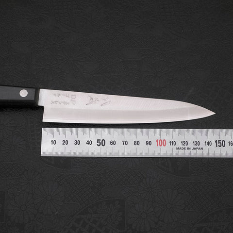 Petty VG-1 Polished Western Black Handle 150mm-[Musashi]-[Japanese-Kitchen-Knives]