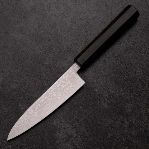 Petty VG-10 Damascus Ashwood Handle 130mm (5.1”)-[Musashi]-[Japanese-Kitchen-Knives]
